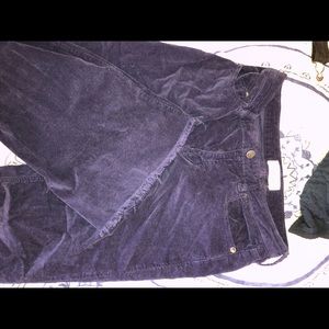 Free people blue corduroy boot cut pants